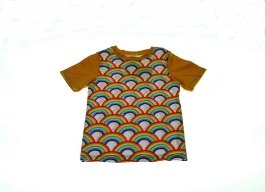Oekologisk-T-shirt-regnbue-buer-98